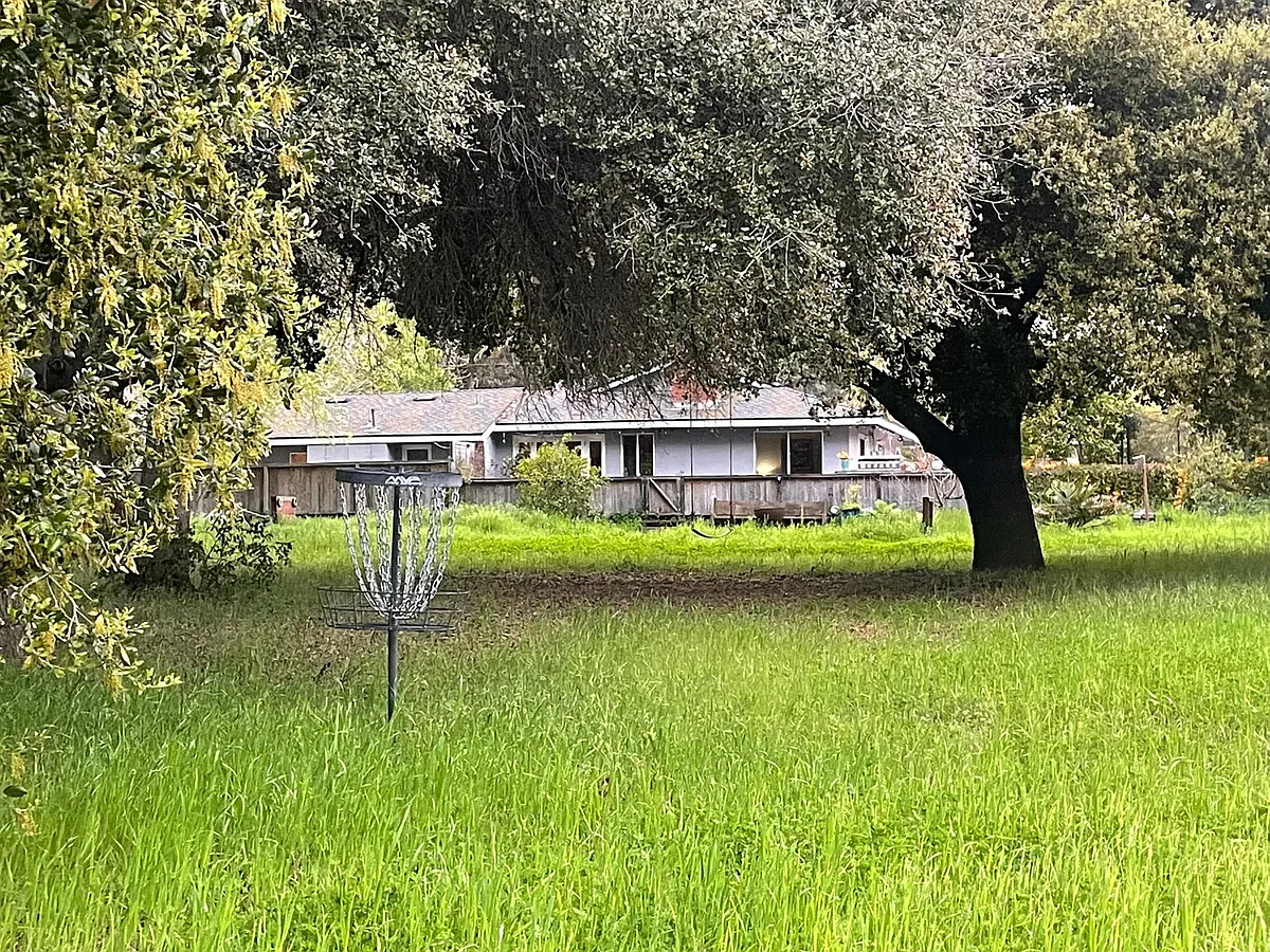 Looking back towards the house, and the first of 4 frisby golf nets. - 1031 Palermo Dr