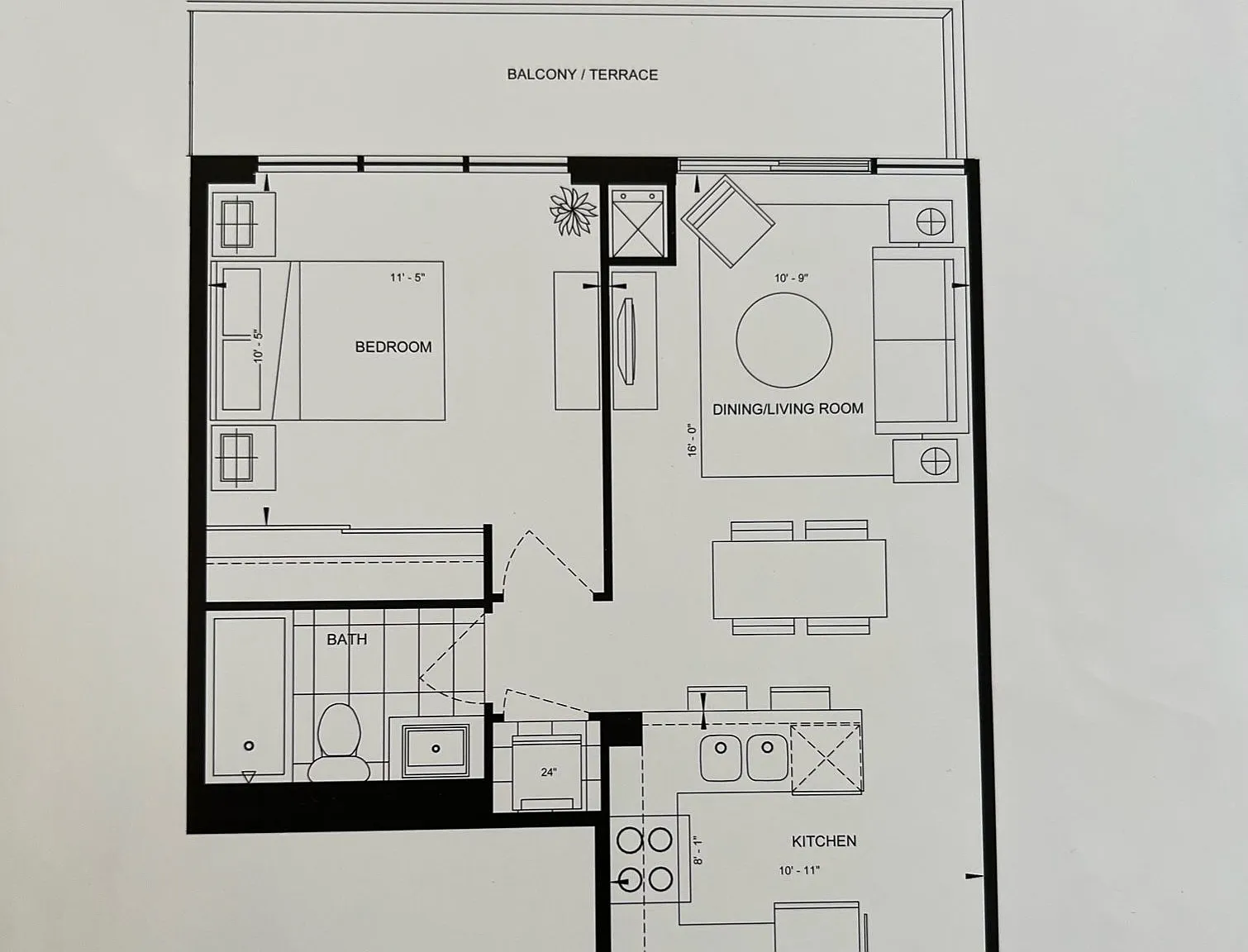 1 bed, $2,400 — Photo 1