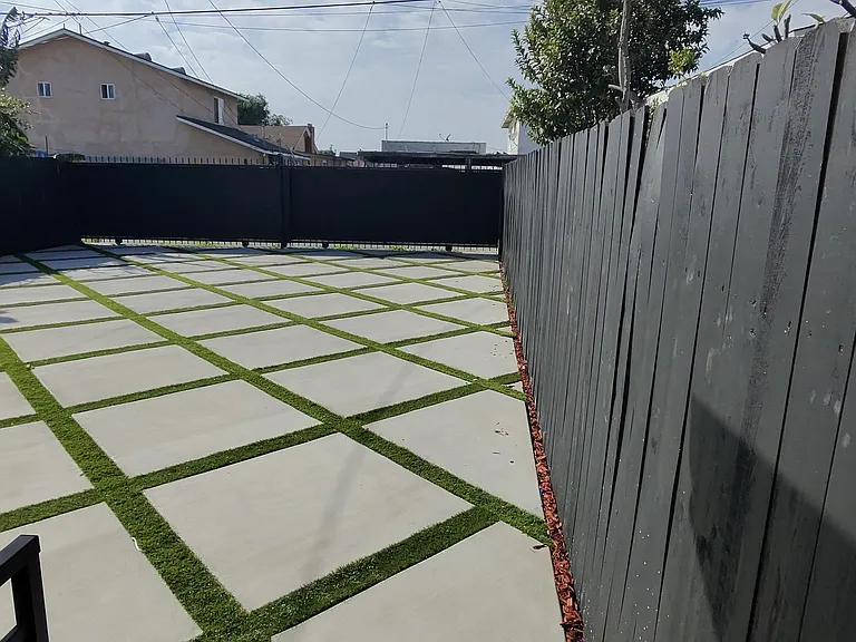 Large backyard