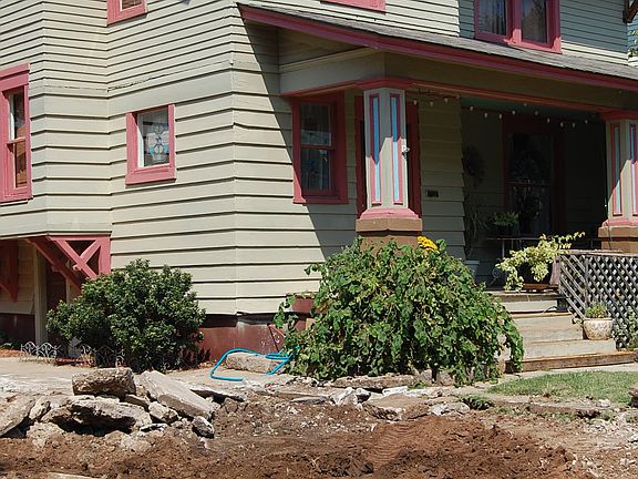 Pit that will be a new driveway