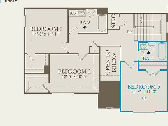 Lockhart Floor Plan, Quick Move-in Home, Floor 2