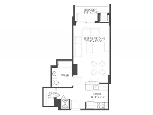 Floor plan Retro