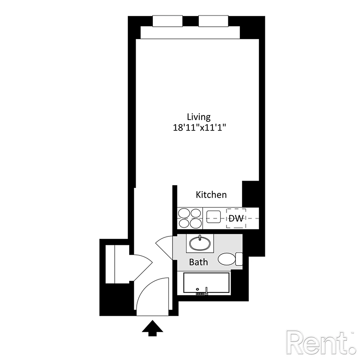 Floor plan Studio