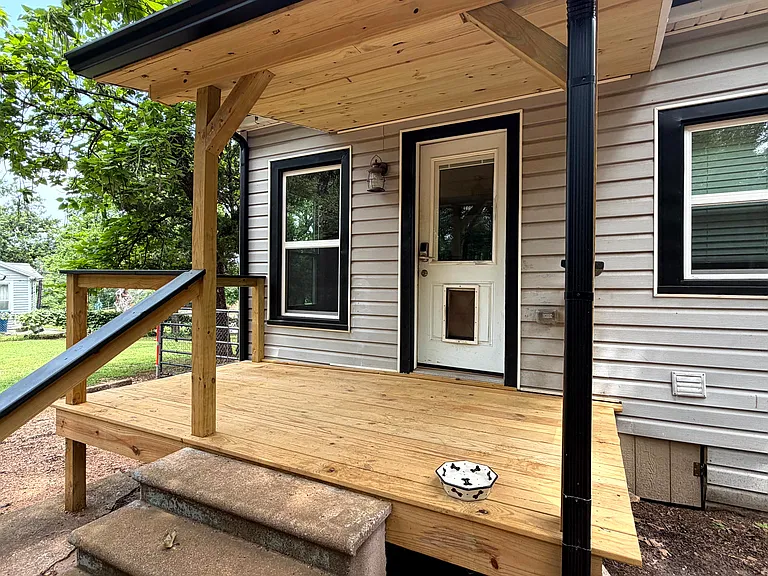 Back Porch with Dog Door