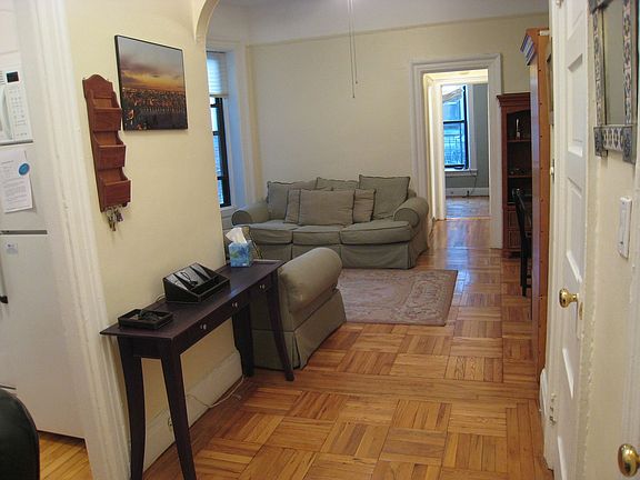 Entrance view of living room and dining room