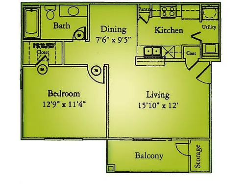 Floor plan A1 1X1