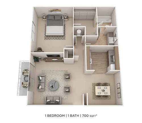 Floor plan One Bedroom