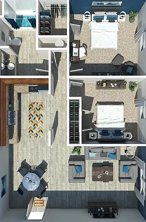 2 Bedroom 1 Bath 2 Bedroom 1 Bath