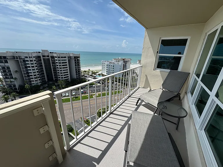 Balcony looking west to beach