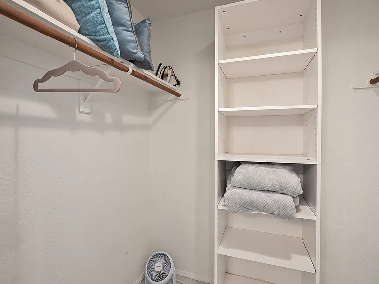 Primary walk in closet