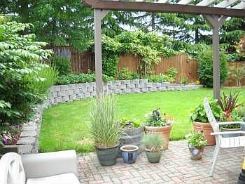 Secluded back yard