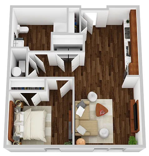 Floor plan 1 Bedroom - A