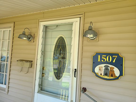 Front porch with new lights