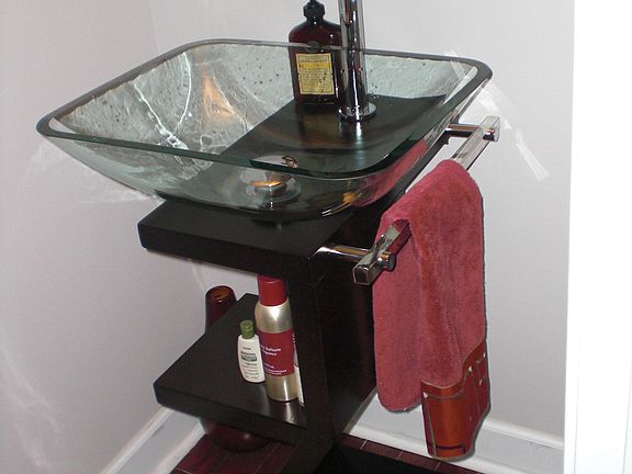 Powder Room Vessel Sink