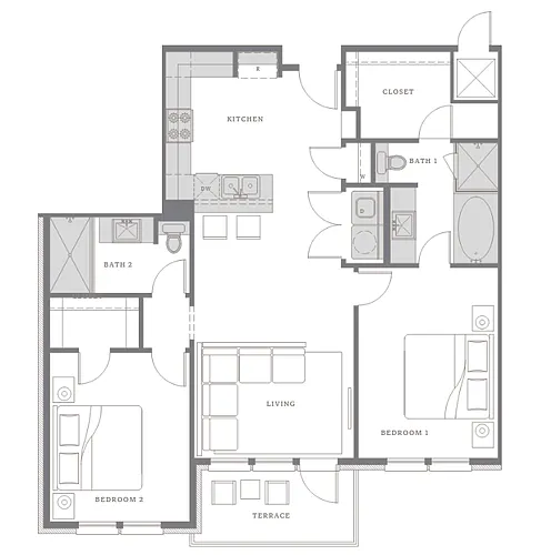 Floor plan B3