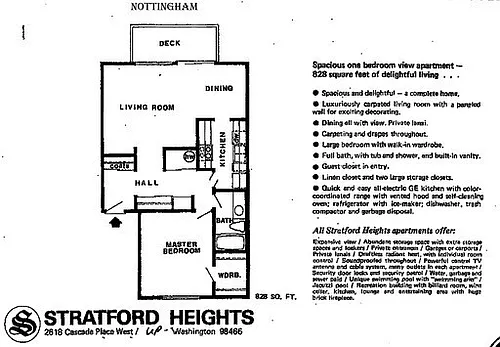 Floor plan One Bed