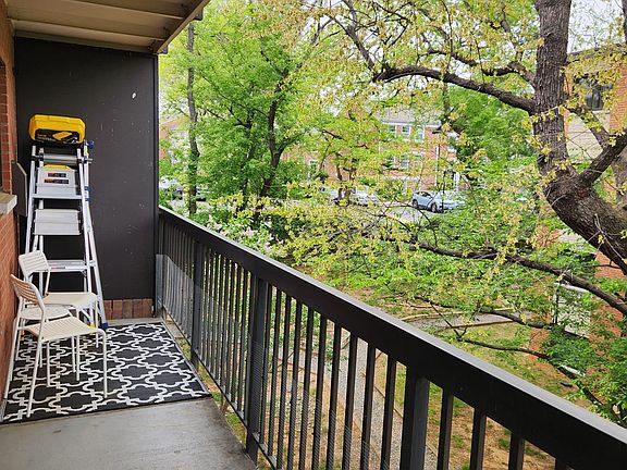 Large Balcony surrounded by Cherry Blossoms