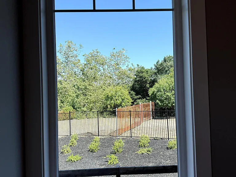 View of side yard from Great room