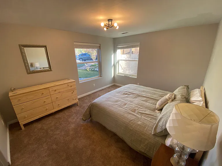 King bed with dresser and two night stands (not shown)