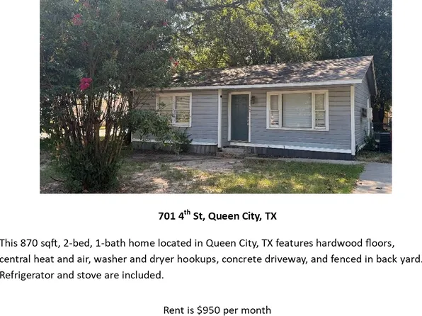 701 4th St, Queen City, TX 75572