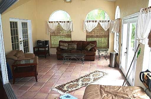 Family room w/sliders 