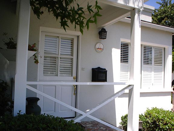 Close up view of front door