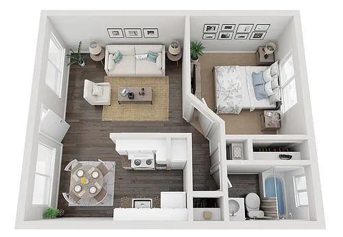 Floor plan 1X1