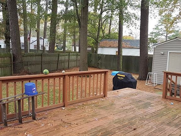 Huge fenced in back yard