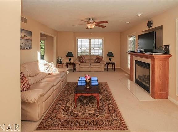 Living Room with Fire Place