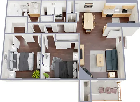 Two bedroom, one bath, 884 square foot apartment home Two bedroom, one bath, 884 square foot apartment home