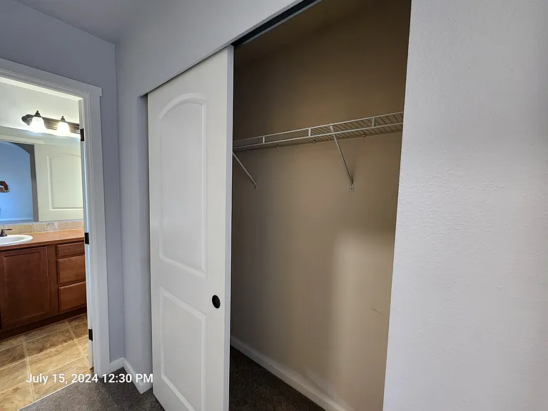 Additional closet in master bedroom