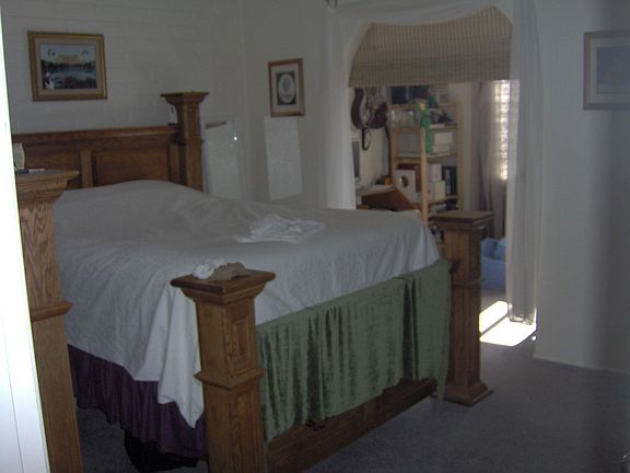 Master bedroom with extended room