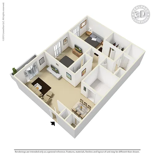 Floor plan 2 Bedroom