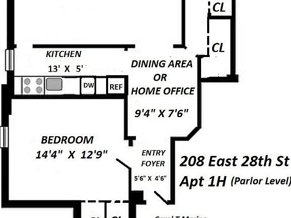 2nd image of 208 E 28th St APT 1H