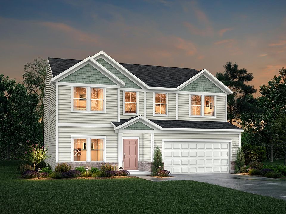 brick, shakes and siding house