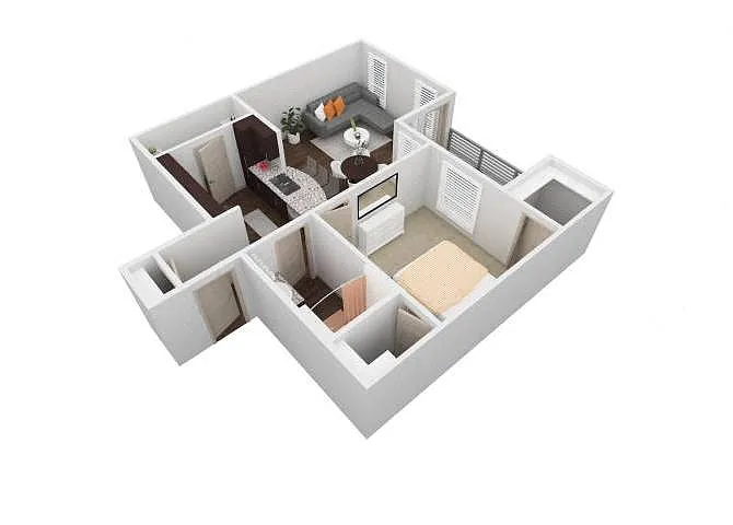 Floor plan VBH - 1X1A