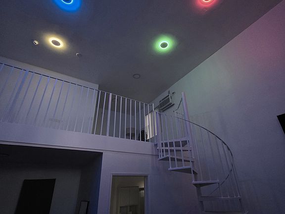 Loft view voice app voice control color ceiling lights