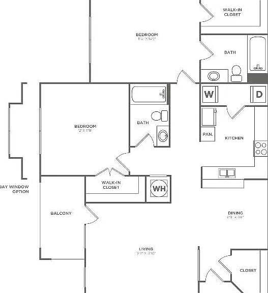 Bartlett | 2 bed 2 bath | 1038 - 1952 sq ft Bartlett | 2 bed 2 bath | 1038 - 1952 sq ft