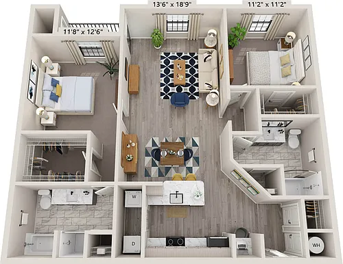 Floor plan Crossing Renovated