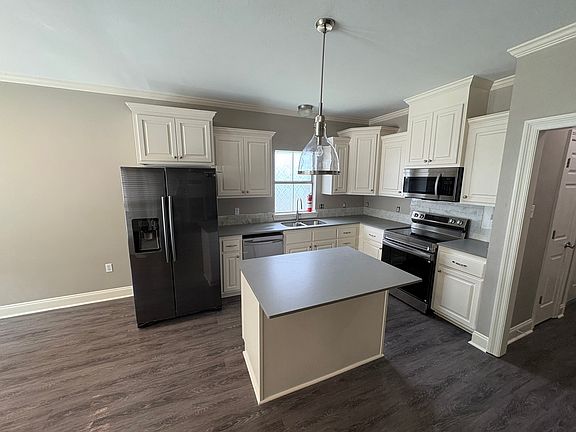 * new cabinets and quartz countertops
* new kitchen appliances
* new, decorative light fixture