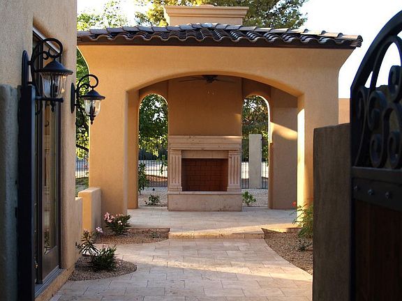 Ramada with Fireplace off Master Bedroom