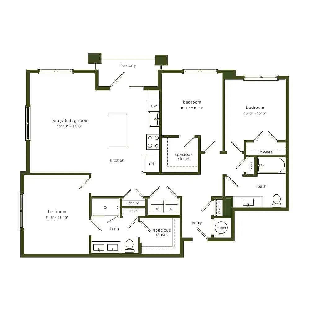 Floor plan C1 3/2