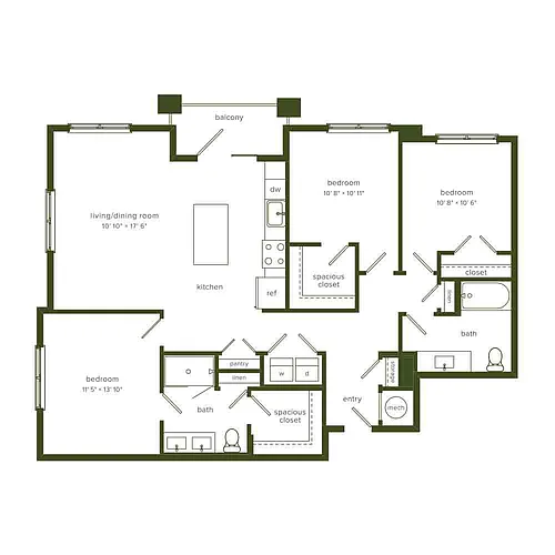 Floor plan C1 3/2