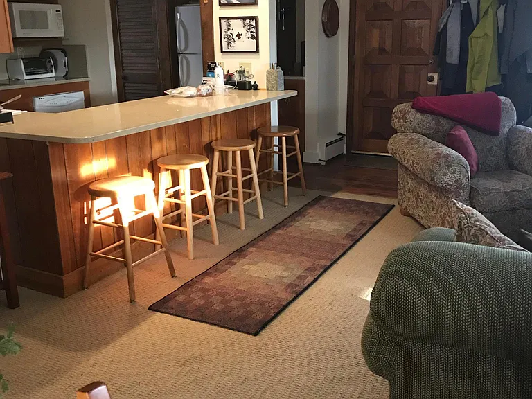 Kitchen bar from dining room