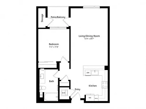Floor plan 1B