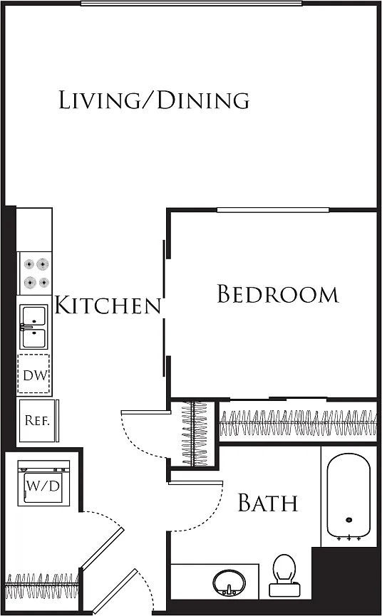 Floor plan A1- Income Restricted