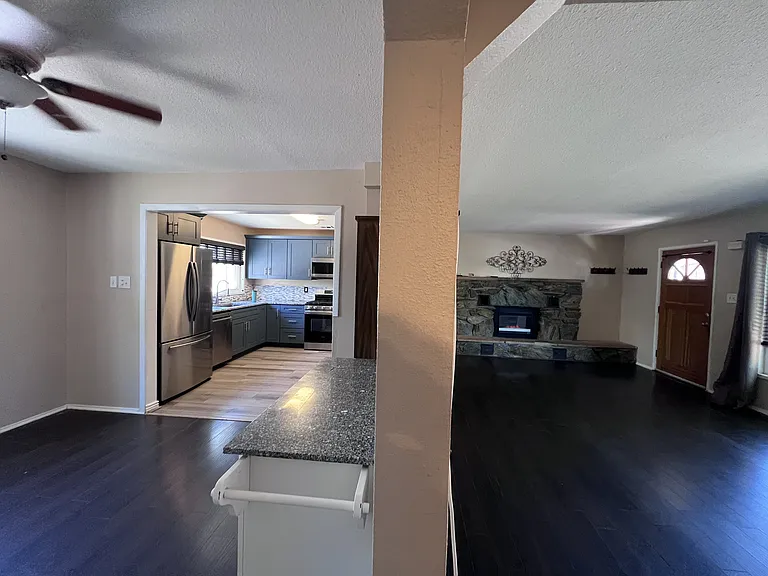 View from Living Room/Dining Room Transition