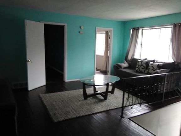 open concept view living room kitchen 