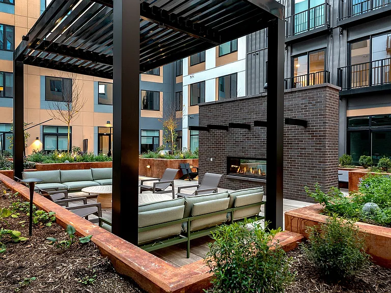 Courtyard with Fireplace