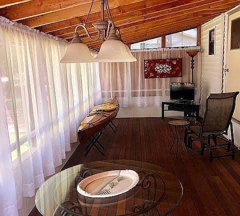 Mahogany deck flooring